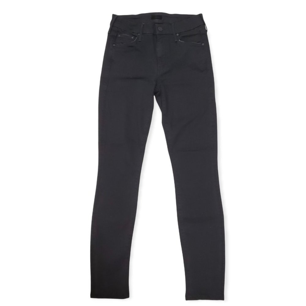 Mother The Looker in Not Guilty Black Skinny Stretch Denim Jeans Womens Size 25